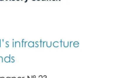 Cover with Irish Fiscal Advisory Council logo and the title “Ireland’s Infrastructure Demands – Working Paper N°22, October 2024” on a white background.