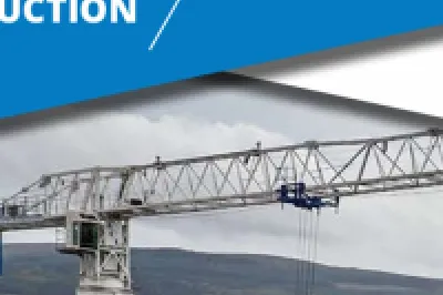 Cover with the title “Modern Methods of Construction” and a crane overlooking a construction site with hills in the background.