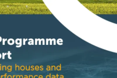 Cover page of the AHARDD Programme Final Report titled 'Sustainable living houses and apartments performance data"