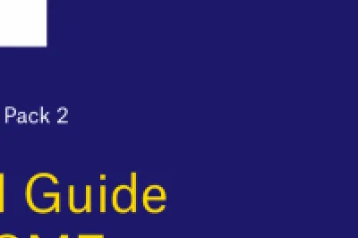 A blue cover image with the RIAI logo at the top. The text reads: “RIAI BIM Pack 2 – BIM Guide for SMEs