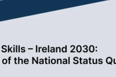 Report cover titled "Build Up Skills - Ireland 2030: Analysis of the National Status Quo" with BUSI2030 logo and partner organization logos.