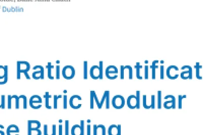 Cover slide with the title “Damping Ratio Identification of a Volumetric Modular High-Rise Building ”