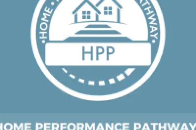 Logo and cover page for Home Performance Pathway Technical Manual v1.0.
