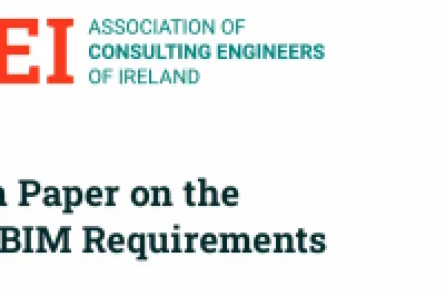 ACEI Association of Consulting Engineers of Ireland logo on a Position Paper on CWMF BIM Requirements document cover.