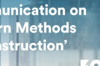 Graphic with text "Attitudes and Effective Communication on Modern Methods of Construction" with Focus Ireland logo.