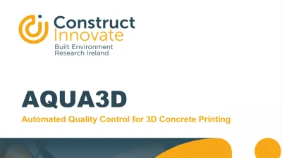 Construct Dataverse AQUA3D product logo for 3D concrete printing technology