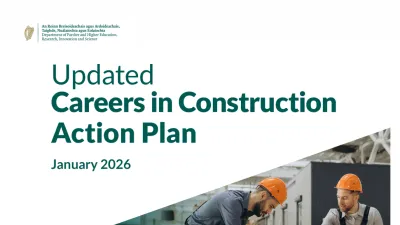 Cover page of "Updated Careers in Construction Action Plan" document from January 2020