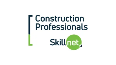 Logo of Construction Professionals SkillNet with green accent.