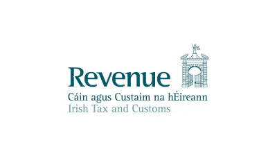 Logo of Revenue, Irish Tax and Customs, featuring a castle or government building icon.