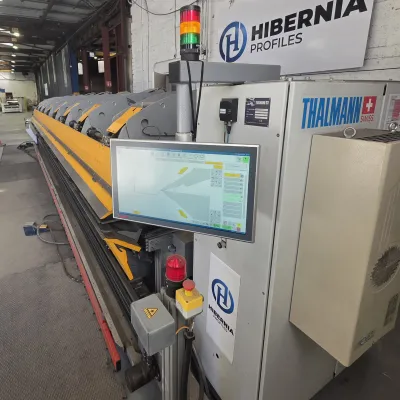 Hibernia Profiles Steel Processing Machine with Computer Screen