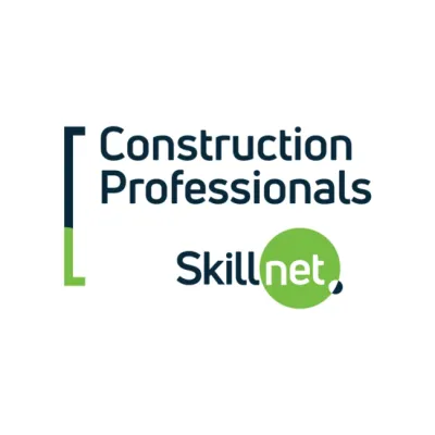 Logo of Construction Professionals SkillNet with green accent.