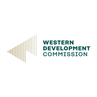 Logo of Western Development Corporation with a gold triangle design to the left.