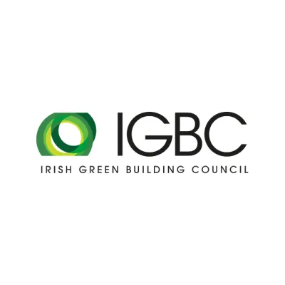 Logo of the Irish Green Building Council (IGBC) with a green circular emblem.